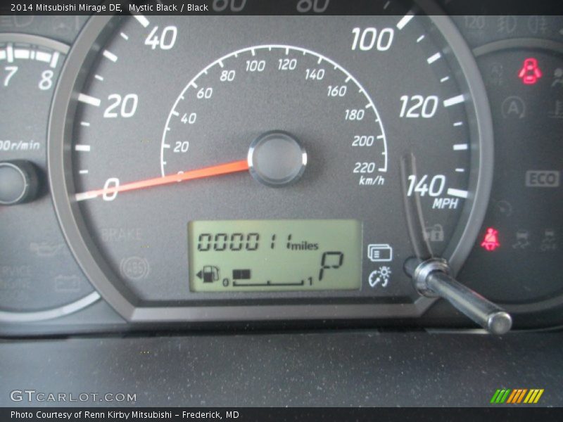 Mystic Black / Black 2014 Mitsubishi Mirage DE