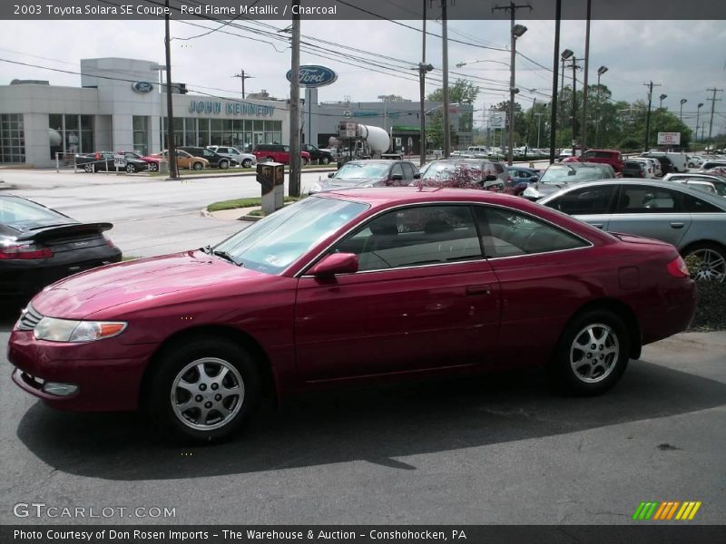 Red Flame Metallic / Charcoal 2003 Toyota Solara SE Coupe