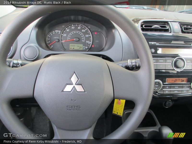 Mystic Black / Black 2014 Mitsubishi Mirage DE