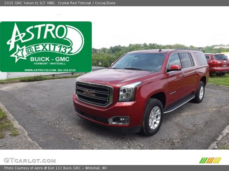 Crystal Red Tintcoat / Cocoa/Dune 2015 GMC Yukon XL SLT 4WD