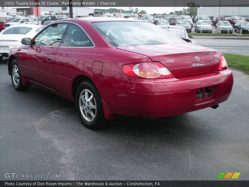 Red Flame Metallic / Charcoal 2003 Toyota Solara SE Coupe