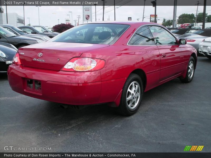 Red Flame Metallic / Charcoal 2003 Toyota Solara SE Coupe