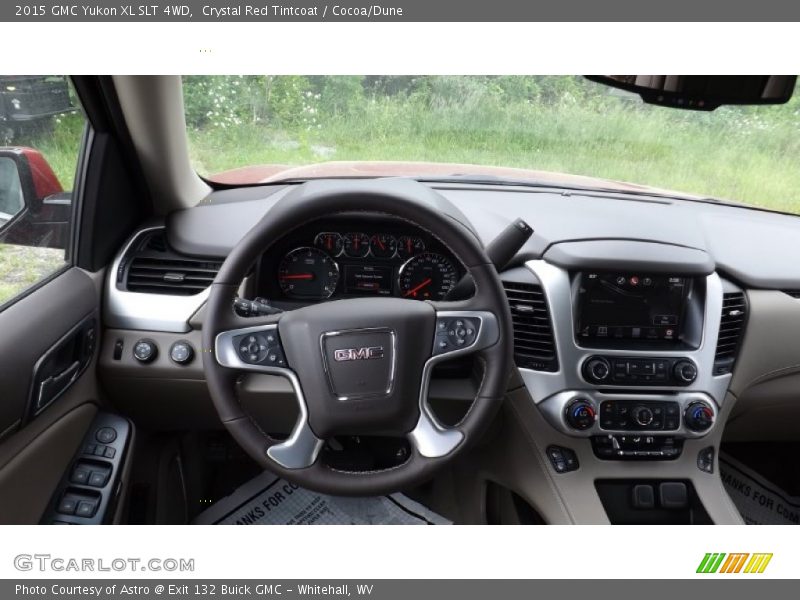 Crystal Red Tintcoat / Cocoa/Dune 2015 GMC Yukon XL SLT 4WD