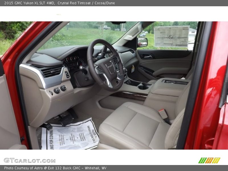 Crystal Red Tintcoat / Cocoa/Dune 2015 GMC Yukon XL SLT 4WD