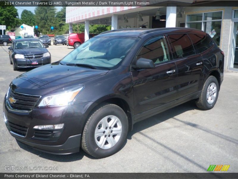 Tungsten Metallic / Dark Titanium/Light Titanium 2014 Chevrolet Traverse LS AWD