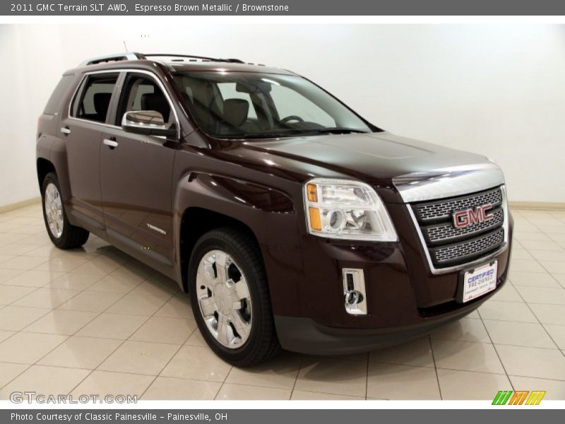 Espresso Brown Metallic / Brownstone 2011 GMC Terrain SLT AWD