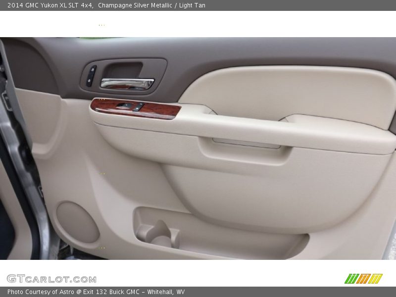 Champagne Silver Metallic / Light Tan 2014 GMC Yukon XL SLT 4x4