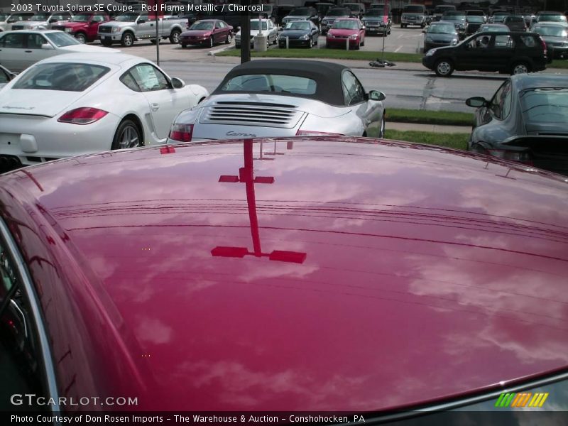 Red Flame Metallic / Charcoal 2003 Toyota Solara SE Coupe