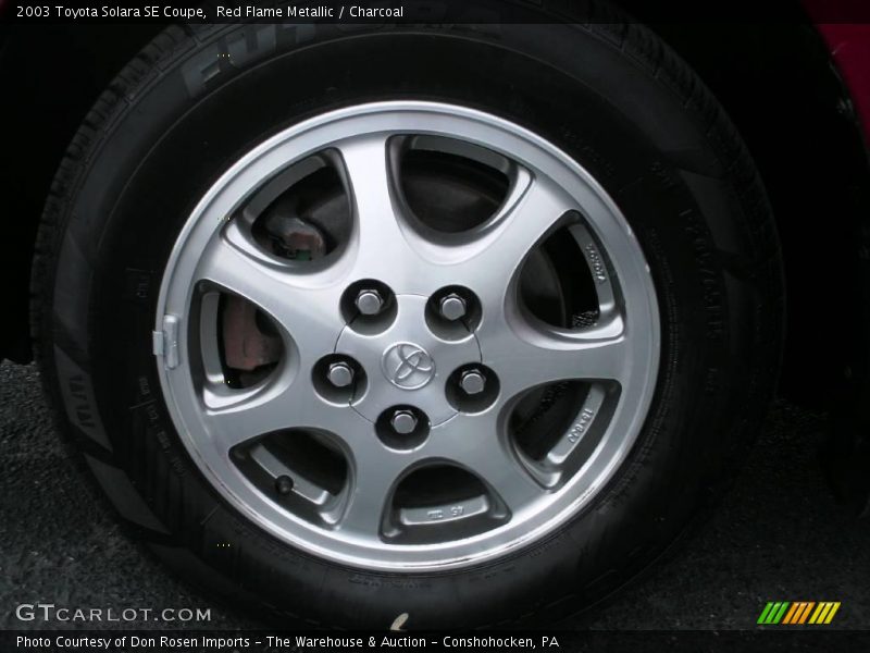 Red Flame Metallic / Charcoal 2003 Toyota Solara SE Coupe