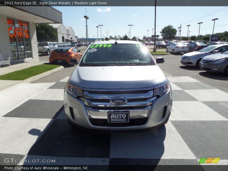 Ingot Silver Metallic / Medium Light Stone 2013 Ford Edge SE