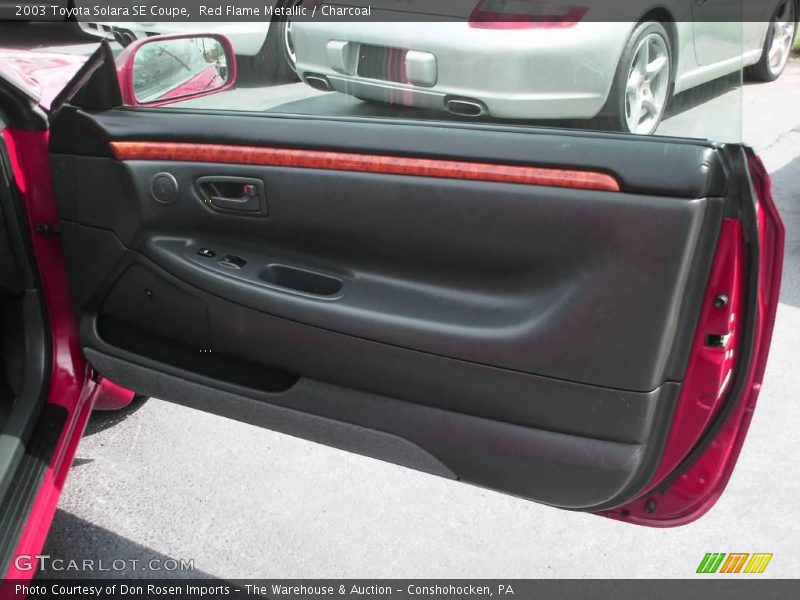 Red Flame Metallic / Charcoal 2003 Toyota Solara SE Coupe