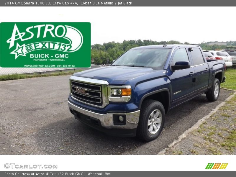Cobalt Blue Metallic / Jet Black 2014 GMC Sierra 1500 SLE Crew Cab 4x4
