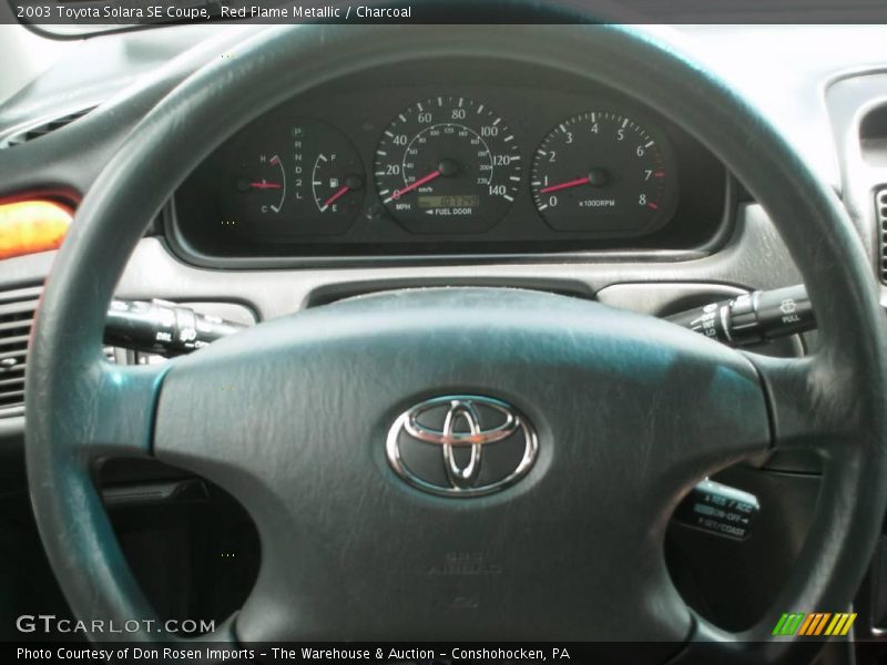 Red Flame Metallic / Charcoal 2003 Toyota Solara SE Coupe