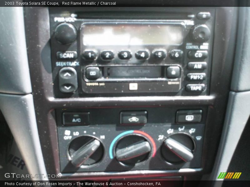 Red Flame Metallic / Charcoal 2003 Toyota Solara SE Coupe