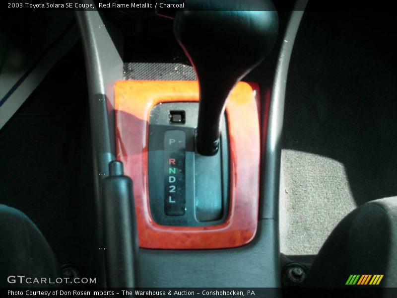Red Flame Metallic / Charcoal 2003 Toyota Solara SE Coupe