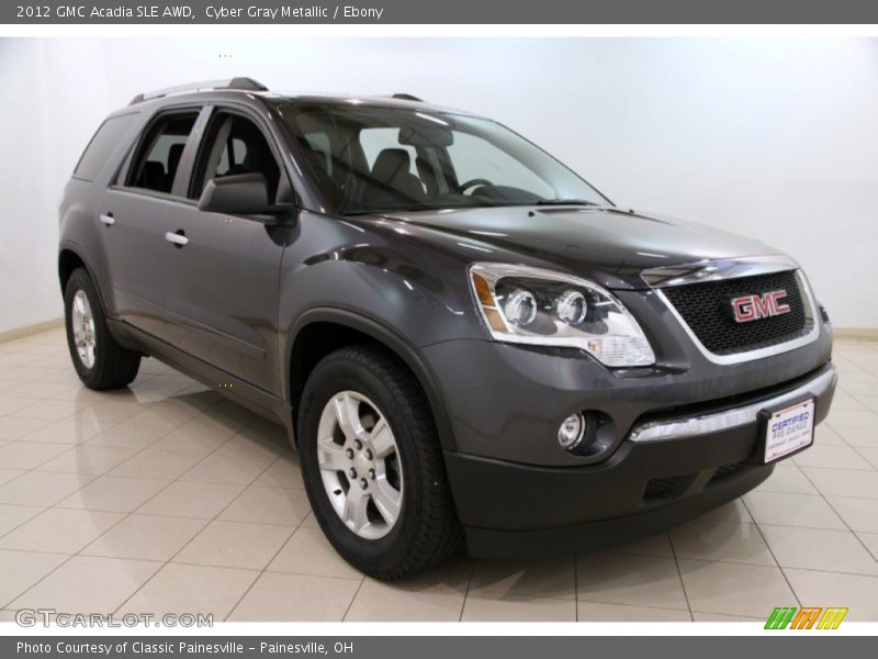 Cyber Gray Metallic / Ebony 2012 GMC Acadia SLE AWD