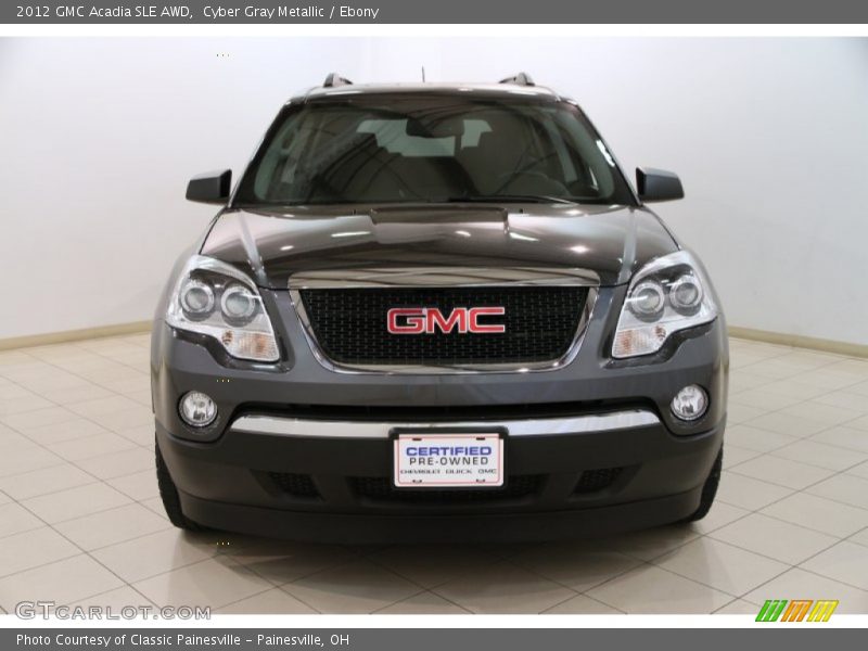 Cyber Gray Metallic / Ebony 2012 GMC Acadia SLE AWD