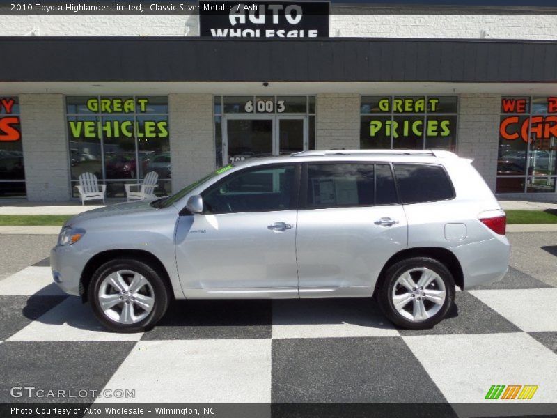 Classic Silver Metallic / Ash 2010 Toyota Highlander Limited