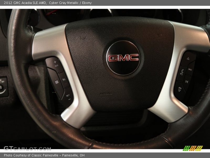 Cyber Gray Metallic / Ebony 2012 GMC Acadia SLE AWD