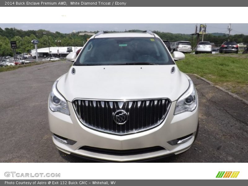 White Diamond Tricoat / Ebony 2014 Buick Enclave Premium AWD