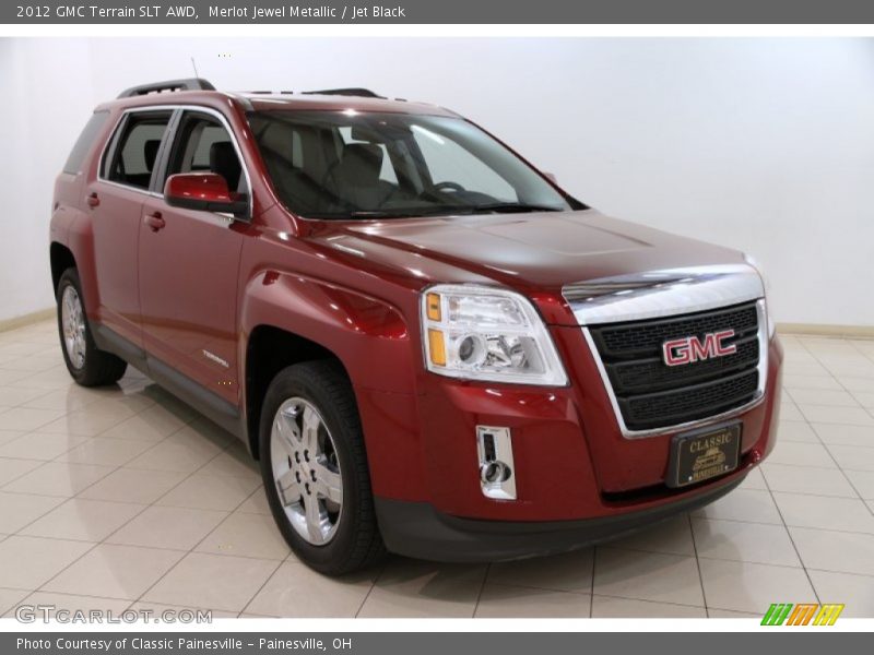 Merlot Jewel Metallic / Jet Black 2012 GMC Terrain SLT AWD