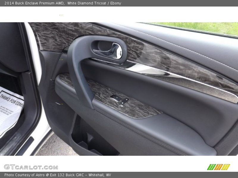 White Diamond Tricoat / Ebony 2014 Buick Enclave Premium AWD
