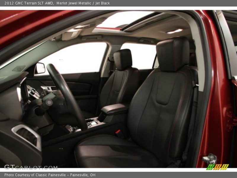 Merlot Jewel Metallic / Jet Black 2012 GMC Terrain SLT AWD