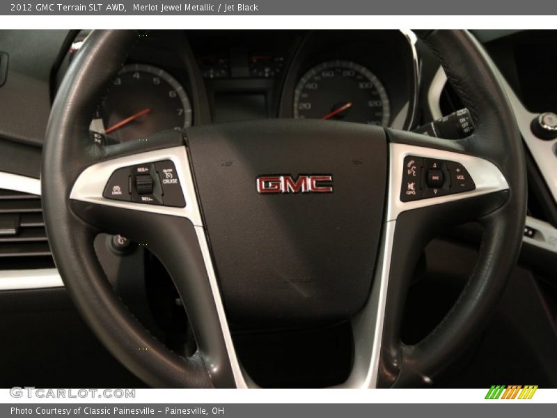 Merlot Jewel Metallic / Jet Black 2012 GMC Terrain SLT AWD