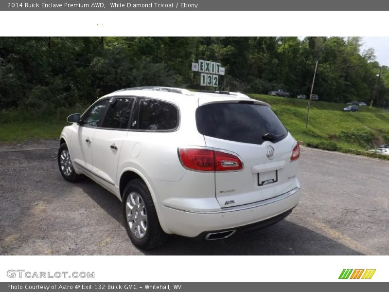 White Diamond Tricoat / Ebony 2014 Buick Enclave Premium AWD