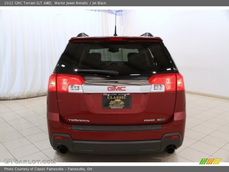 Merlot Jewel Metallic / Jet Black 2012 GMC Terrain SLT AWD