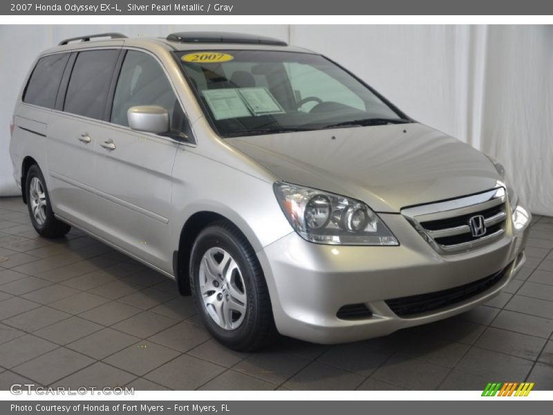 Silver Pearl Metallic / Gray 2007 Honda Odyssey EX-L