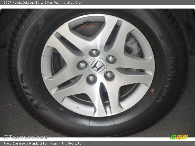 Silver Pearl Metallic / Gray 2007 Honda Odyssey EX-L