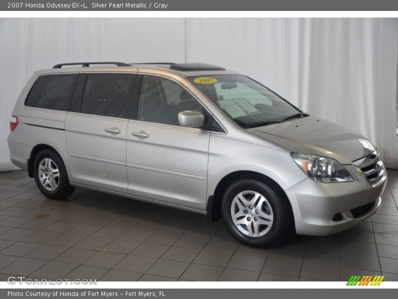 Silver Pearl Metallic / Gray 2007 Honda Odyssey EX-L