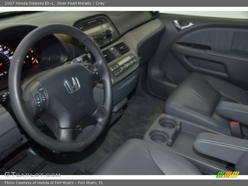 Silver Pearl Metallic / Gray 2007 Honda Odyssey EX-L