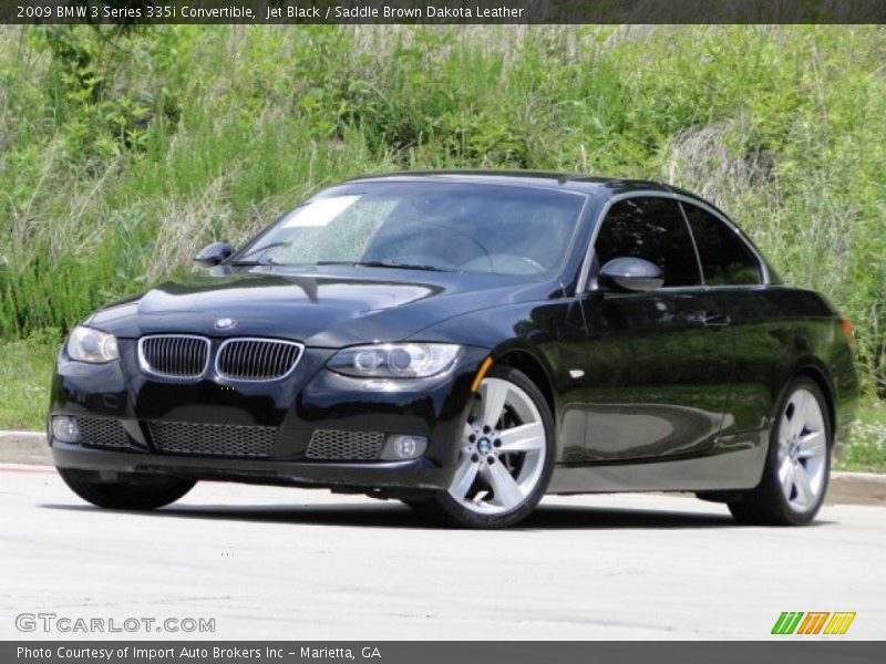Jet Black / Saddle Brown Dakota Leather 2009 BMW 3 Series 335i Convertible