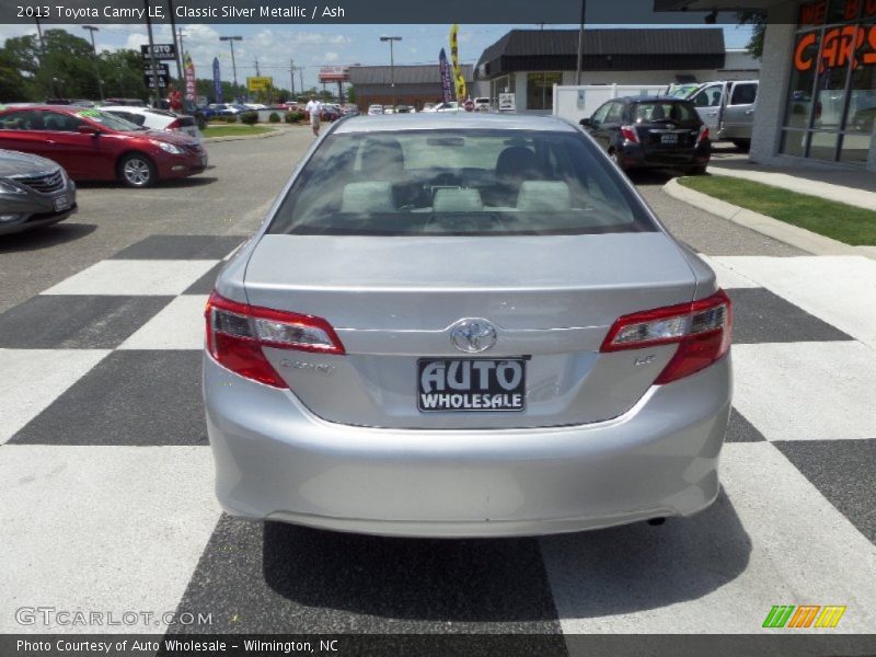 Classic Silver Metallic / Ash 2013 Toyota Camry LE