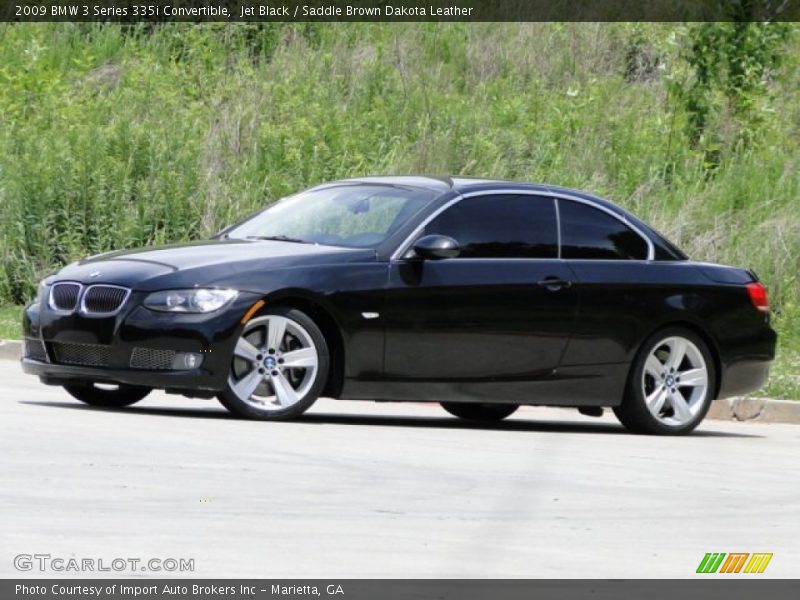 Jet Black / Saddle Brown Dakota Leather 2009 BMW 3 Series 335i Convertible