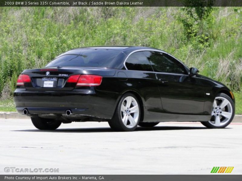 Jet Black / Saddle Brown Dakota Leather 2009 BMW 3 Series 335i Convertible