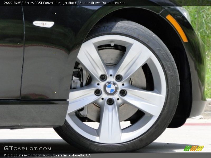 Jet Black / Saddle Brown Dakota Leather 2009 BMW 3 Series 335i Convertible