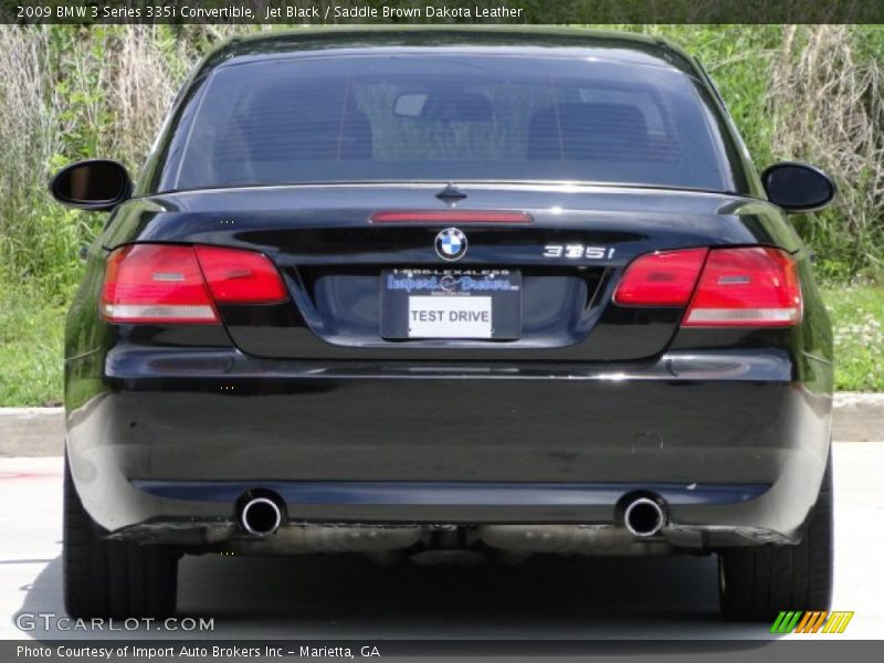 Jet Black / Saddle Brown Dakota Leather 2009 BMW 3 Series 335i Convertible