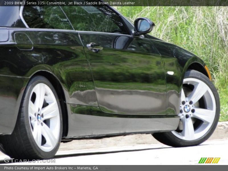 Jet Black / Saddle Brown Dakota Leather 2009 BMW 3 Series 335i Convertible