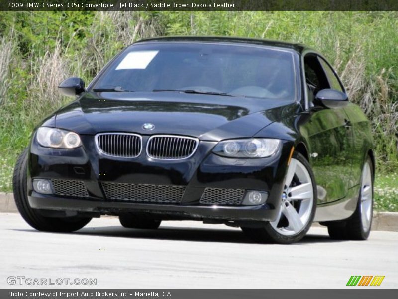 Jet Black / Saddle Brown Dakota Leather 2009 BMW 3 Series 335i Convertible