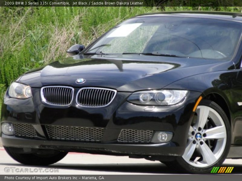 Jet Black / Saddle Brown Dakota Leather 2009 BMW 3 Series 335i Convertible
