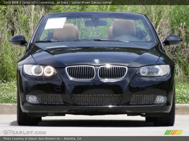 Jet Black / Saddle Brown Dakota Leather 2009 BMW 3 Series 335i Convertible