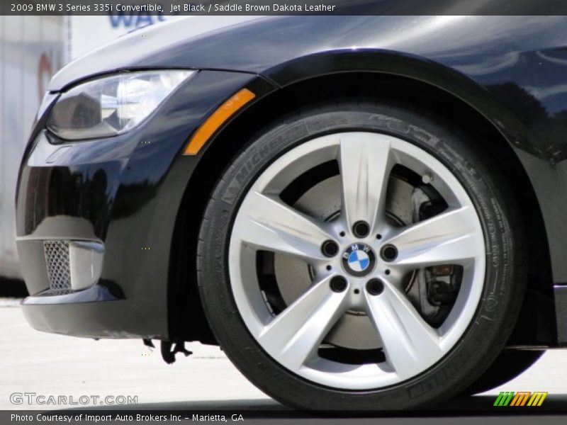 Jet Black / Saddle Brown Dakota Leather 2009 BMW 3 Series 335i Convertible