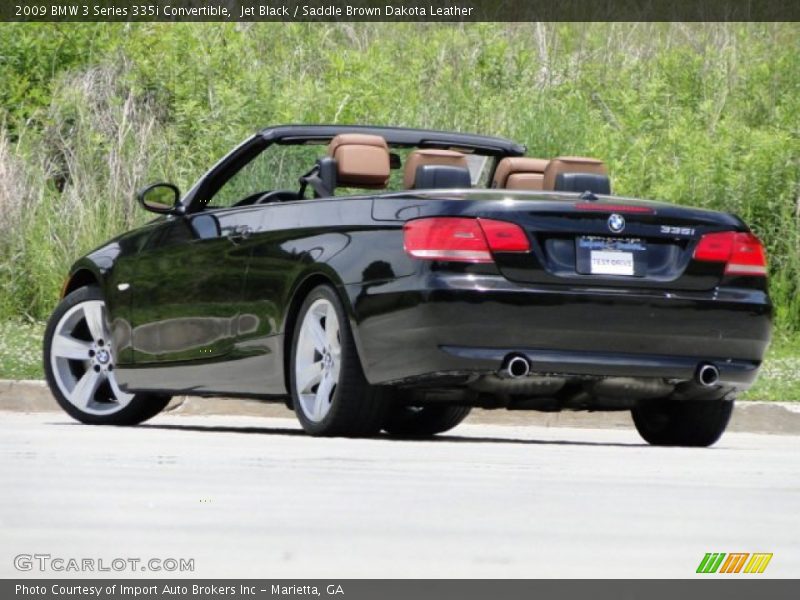 Jet Black / Saddle Brown Dakota Leather 2009 BMW 3 Series 335i Convertible