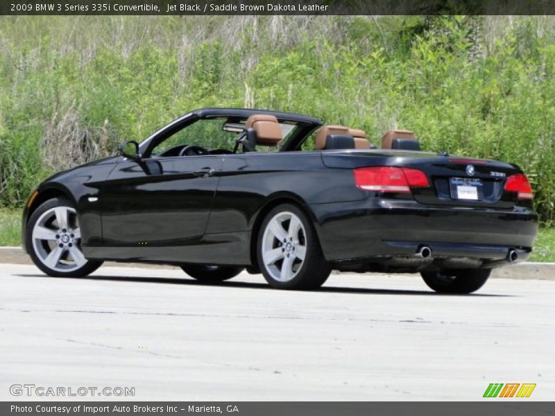 Jet Black / Saddle Brown Dakota Leather 2009 BMW 3 Series 335i Convertible