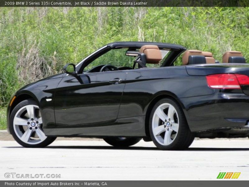Jet Black / Saddle Brown Dakota Leather 2009 BMW 3 Series 335i Convertible