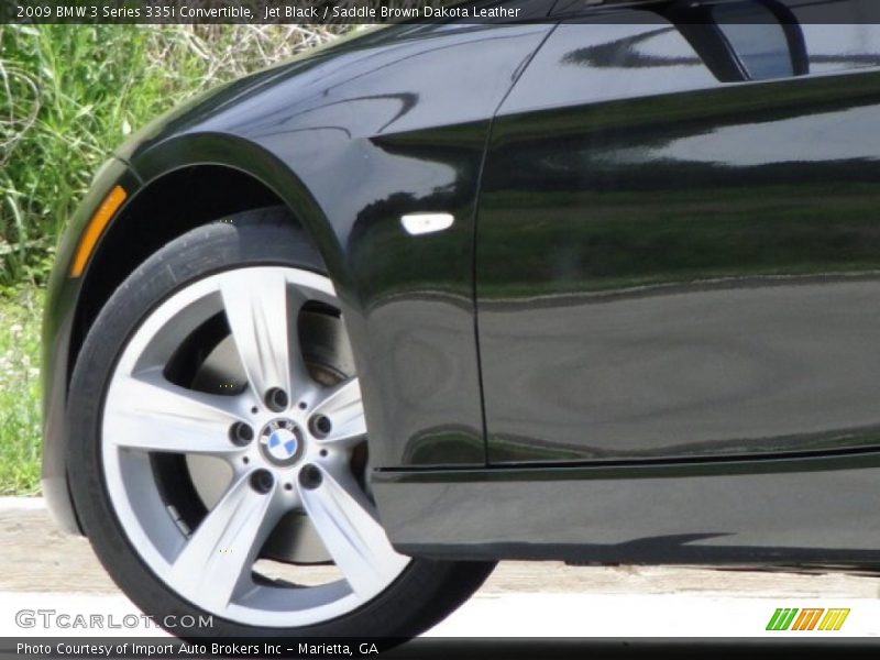 Jet Black / Saddle Brown Dakota Leather 2009 BMW 3 Series 335i Convertible