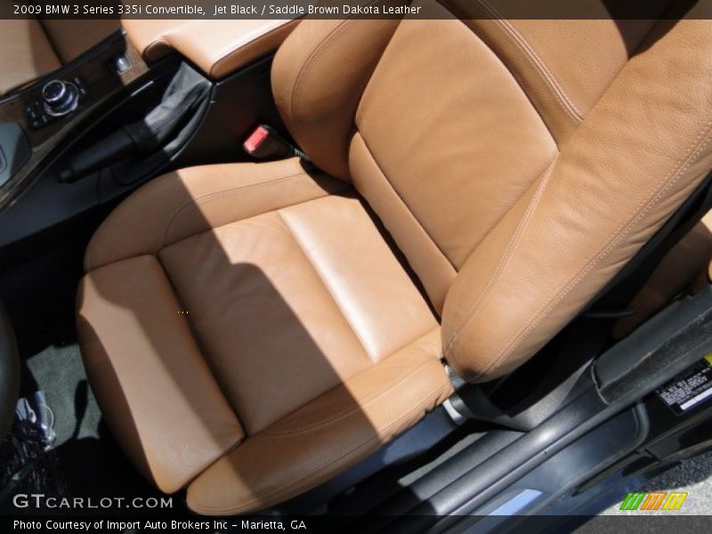 Jet Black / Saddle Brown Dakota Leather 2009 BMW 3 Series 335i Convertible